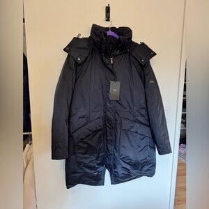 NEW Abercrombie YPB Active Parka Jacket Puffer Hooded Black Size XL NWT